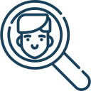 Ícono supervisor líder de equipo de contact center